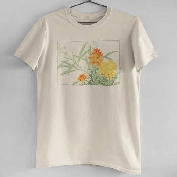トップス house on the hill L/S Tee yellow flower ブランド購入サイト a to send and save flower yellow Tee L/S hill